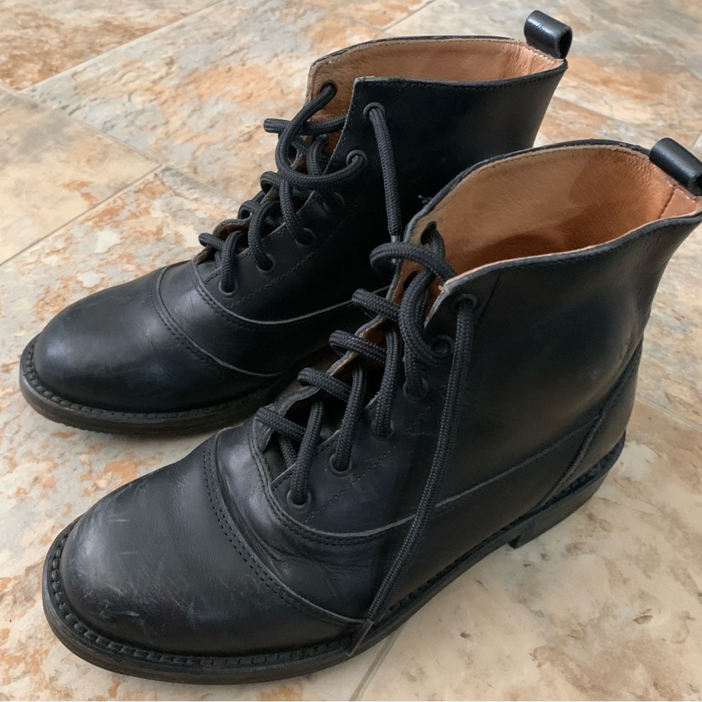 RARE VTG. 1978 BMW ECHT LEDER Motorcycle Riding Ankle Boots - Made in Italy
